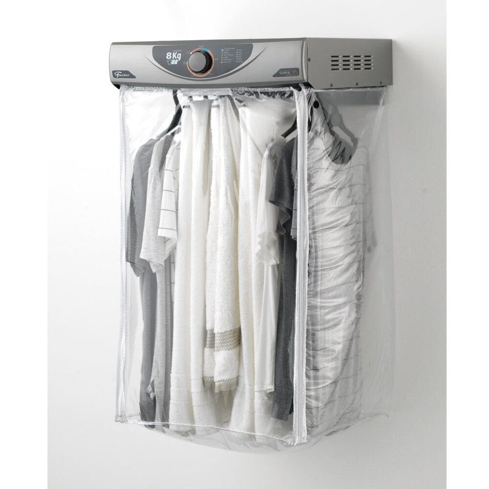 Secadora de Roupas de Parede Fischer 8 kg, Super Ciclo, Prata