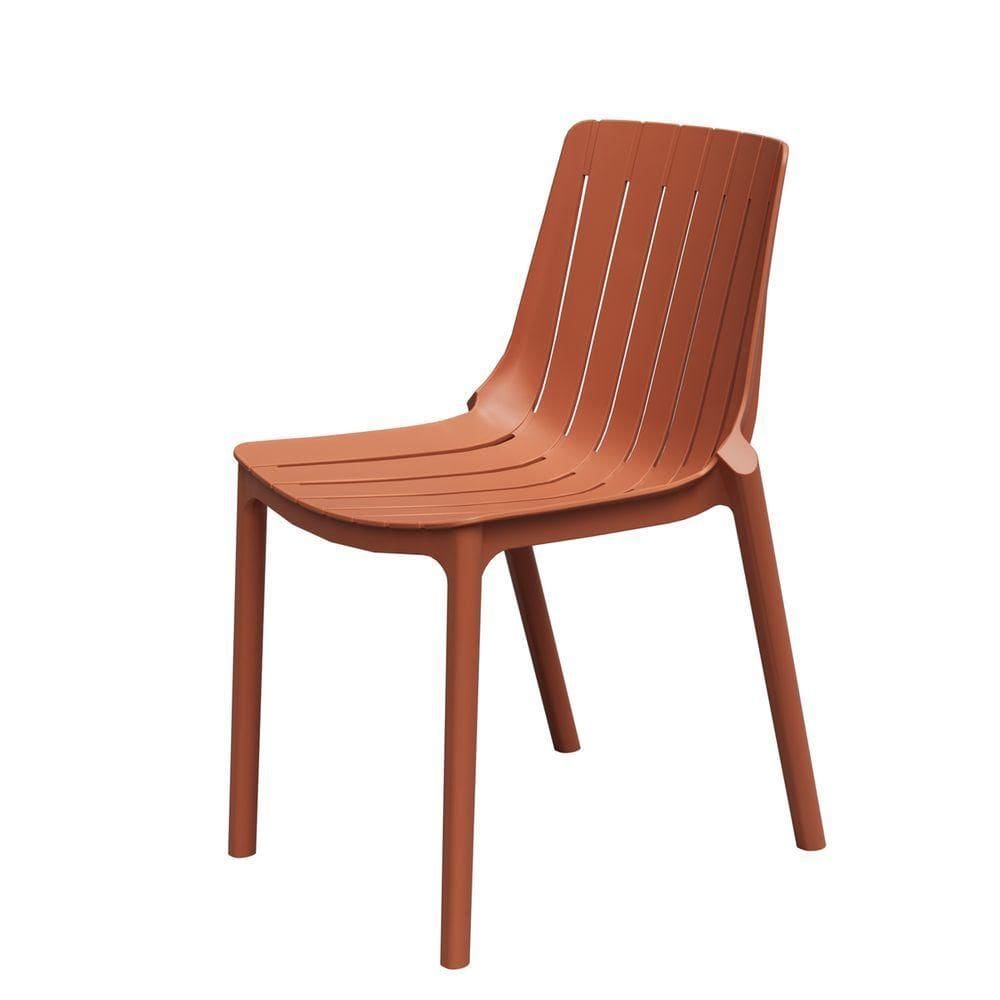 Cadeira Jardim-varanda Ripa De Polipropileno – Tk terracota