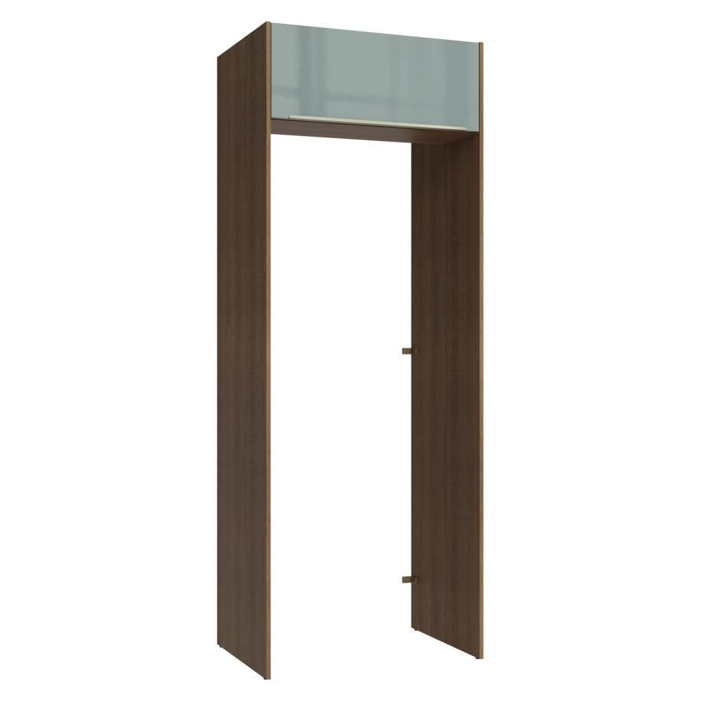 Porta-Geladeira 83 cm 1 Porta Basculante Rustic/Cinza Lux Madesa