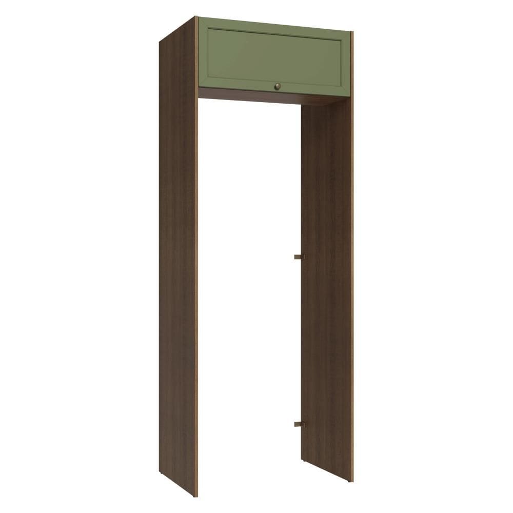 Porta-Geladeira 83 cm 1 Porta Basculante Rustic/Verde Vik Madesa