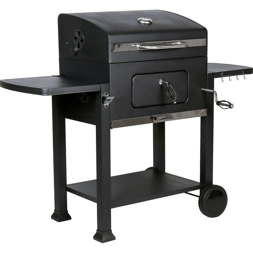 Churrasqueira Americana A Carvao Com 2 Mesas Black - Grill