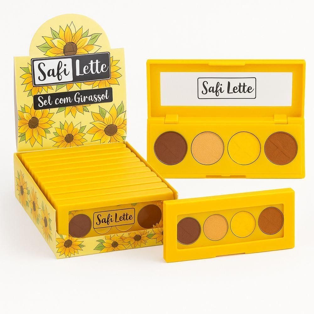 Paleta De Sombra Sol Com Girassol - 1un