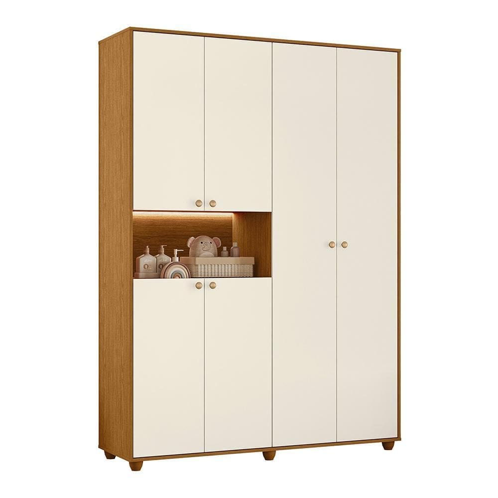 Guarda Roupa Infantil Vittoria 6 Portas e 2 Gavetas - Móveis Albatroz