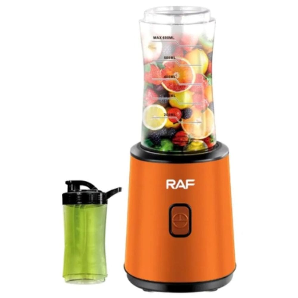 Liquidificador Blender Shaker Portatil 2 Jarras 300W 220V Orange