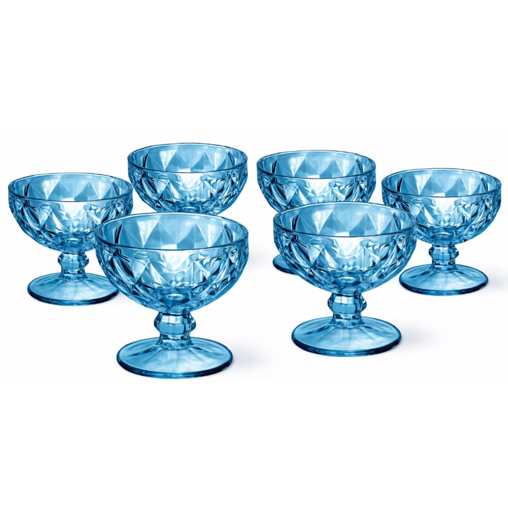 Jogo de Taças Blue Luxx Ellegance 380ml Sobremesa