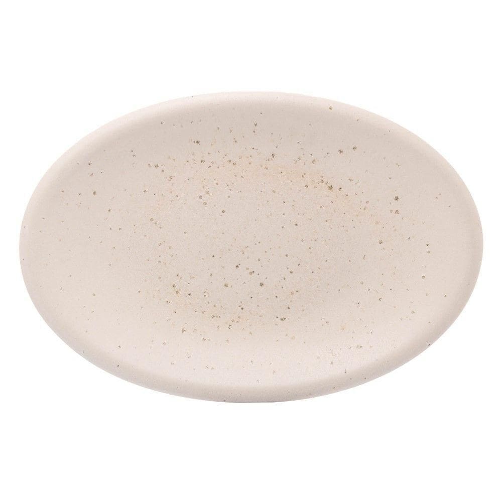 Travessa De Cerâmica Mista Branco Matte 40x27x4cm Wolff