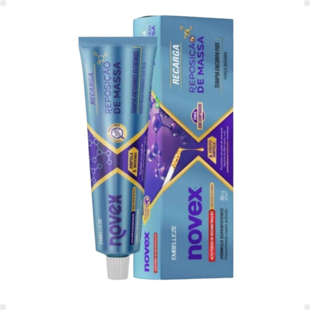 Recarga Capilar Novex Reposição De Massa Terapia Encorpa Fios 80g