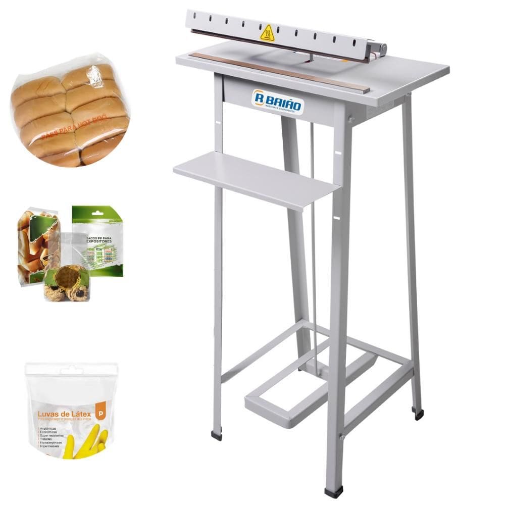 Seladora De Embalagens A Pedal 40 cm Barra Quente Standard 311 R. Baião