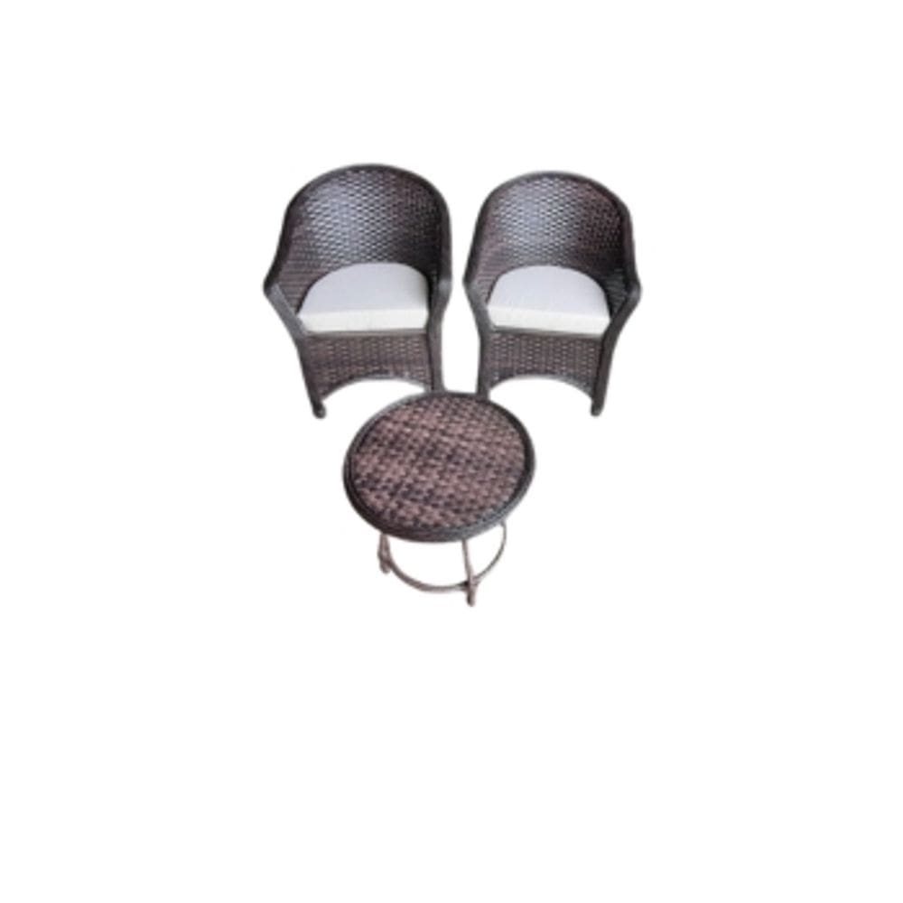 Kit 2 Poltronas E Mesinha De Centro Fibra Sintética