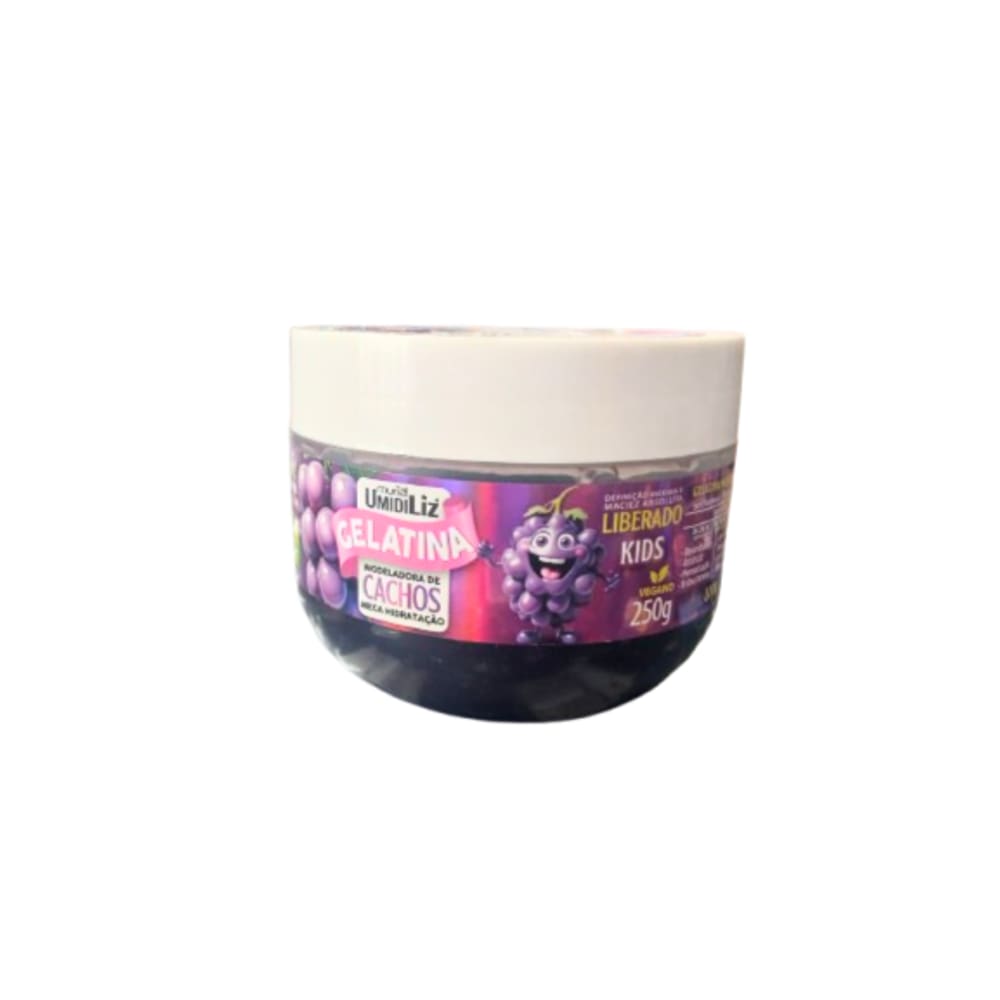 Gelatina Umidiliz Muriel Kids  Antifrizz De Cachos Uva 250G