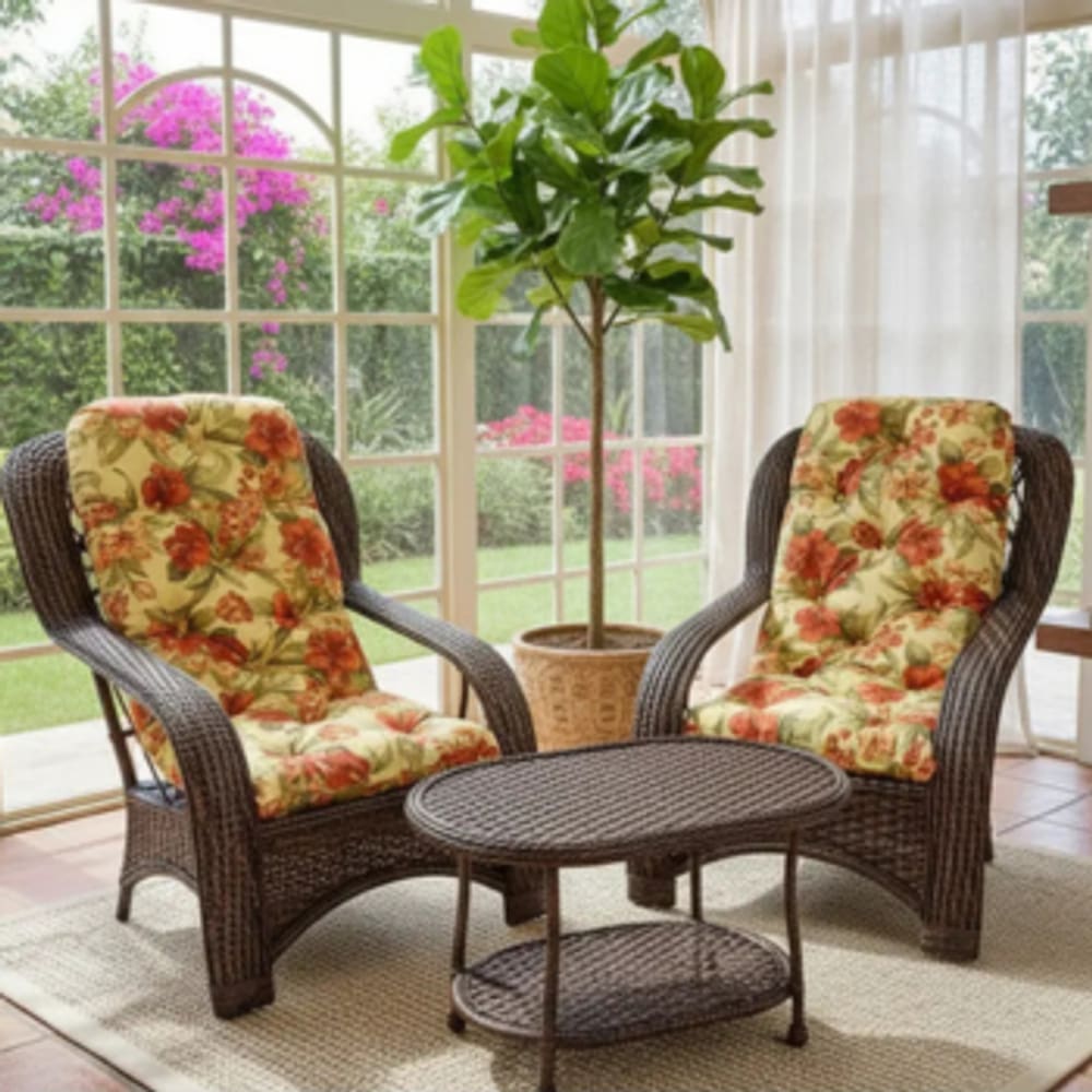 Jogo Poltronas Fibra Sintética Para Área Externa