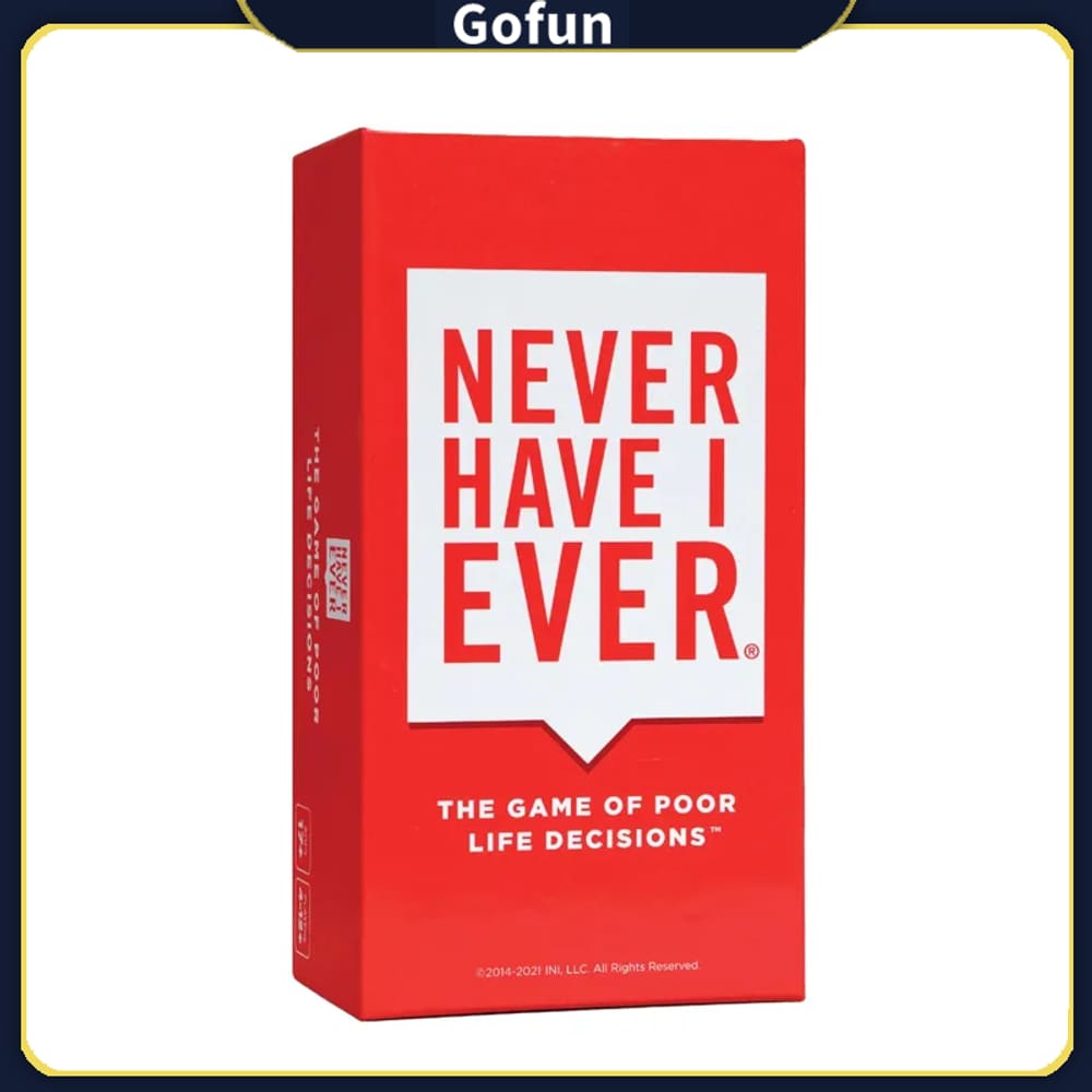 Jogo de cartas Never Have I Ever Classic Edition para adultos