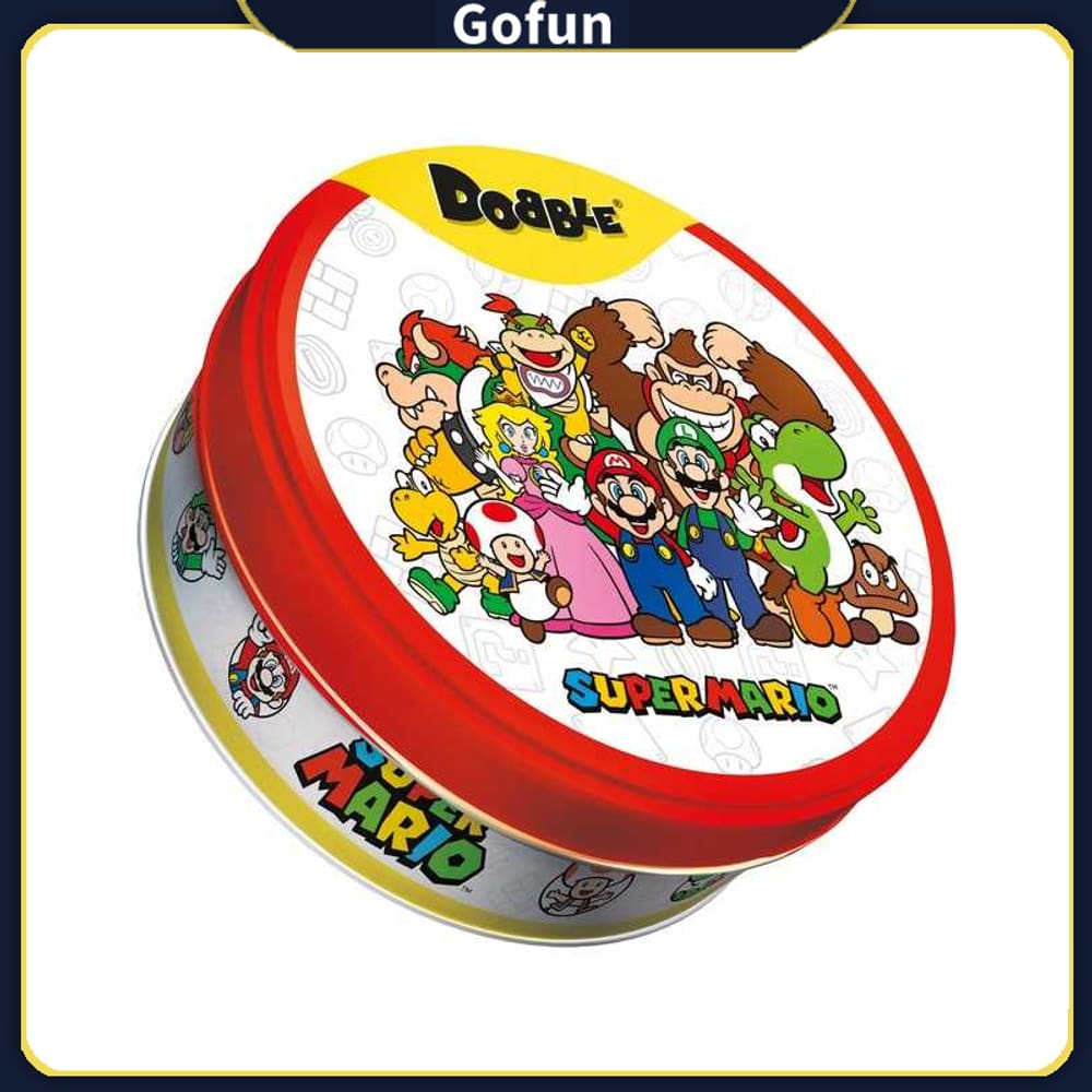 Jogo de cartas Super Mario Dobble com 5 modos de jogo para família