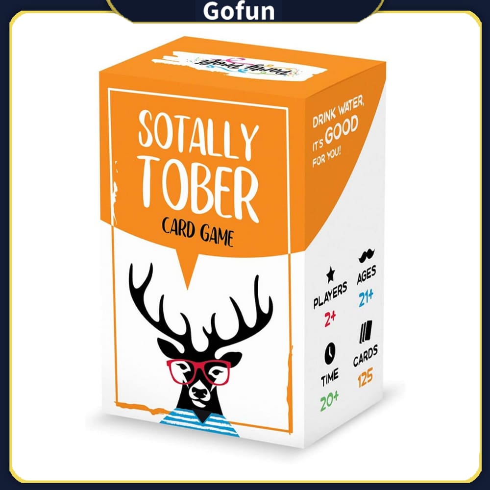Jogo de cartas Sotally Tober Drinking Games para adultos