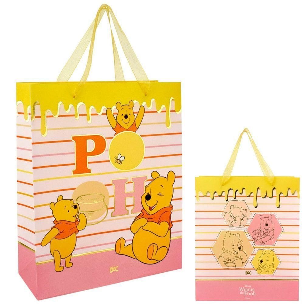 Sacola Para Presente Pooh Disney - Tamanho G - 4861 - Dac