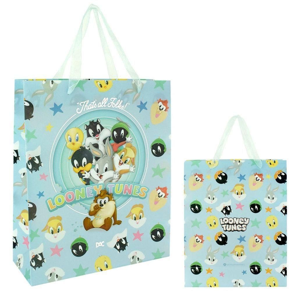 Sacola Para Presente Looney Tunes - Tamanho G - 4876 - Dac