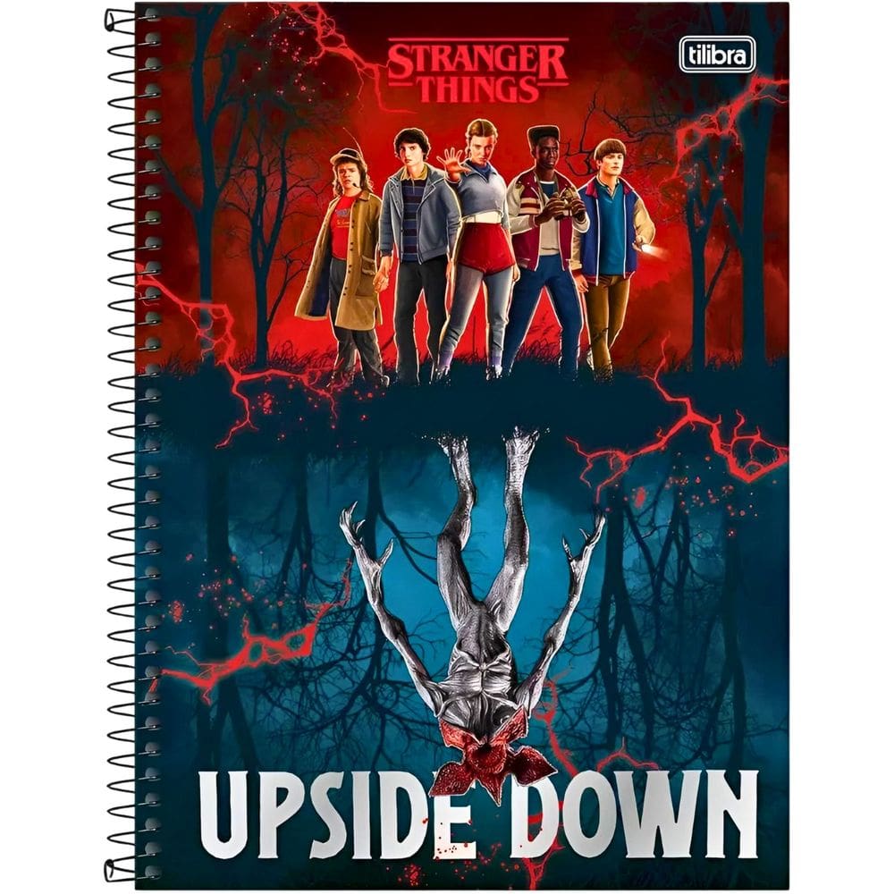 Caderno 20x1 Capa Dura Stranger Things 320 Folhas Tilibra