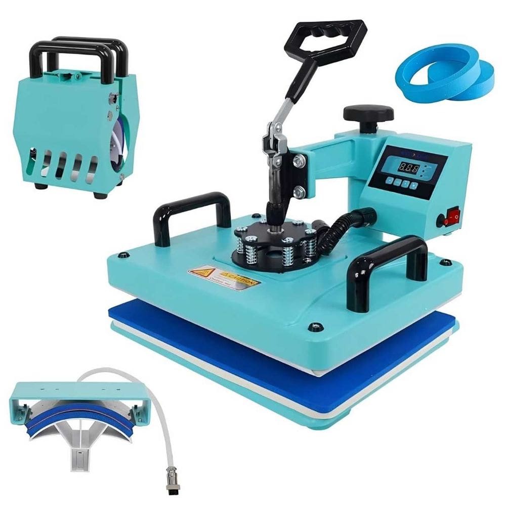 Prensa Térmica Sublimadora 5 em 1 Caneca Camiseta Boné Prato Personalizada Transfer Importway