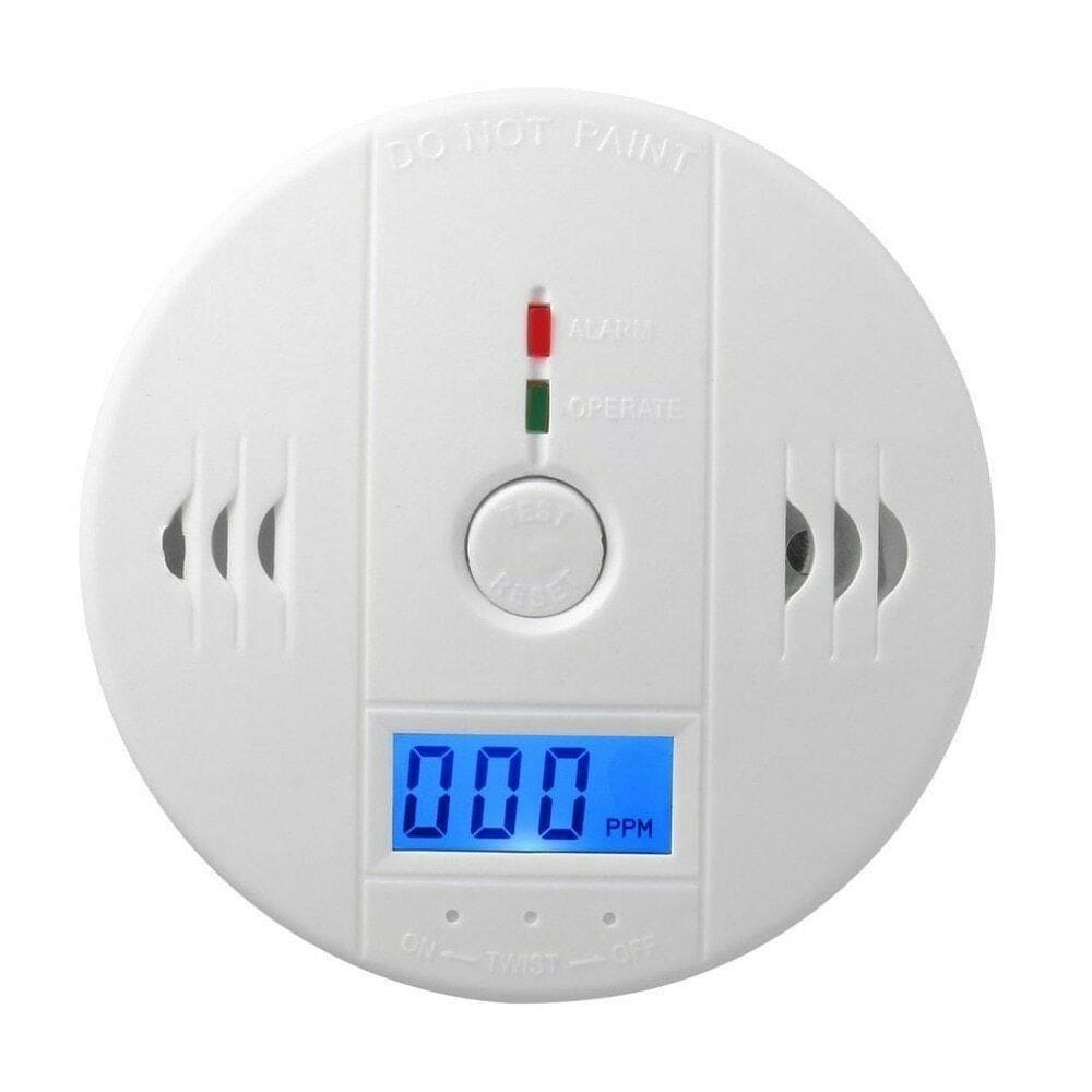 Detector De Monóxido De Carbono Digital Com Alarme Sonoro E Display Lcd Residencial