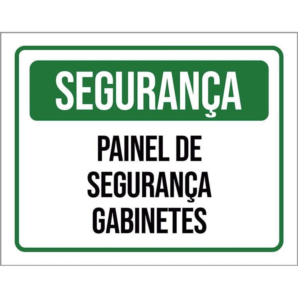 Kit 5 Placa Acm Segurança Painel Gaginetes 18X23