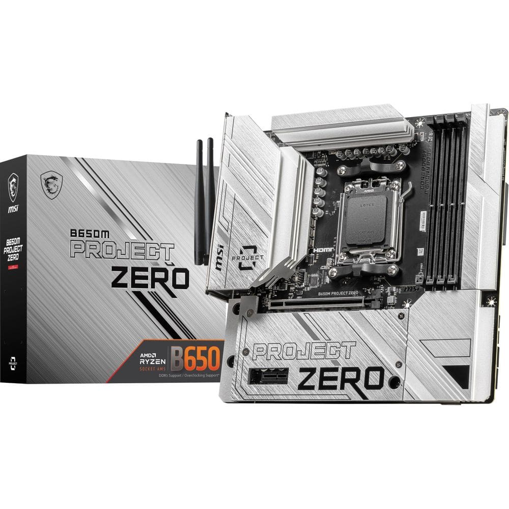 Placa-mãe MSI B650M Project Zero Gaming com AMD Ryzen