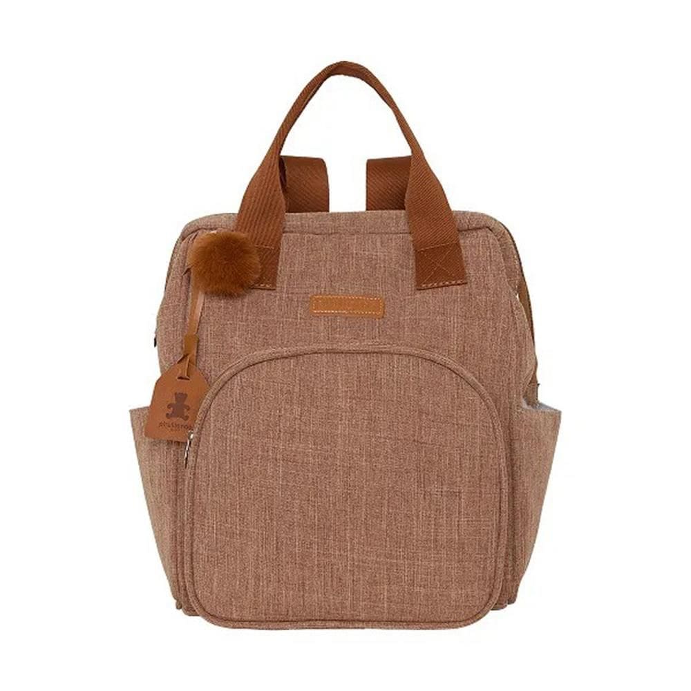 Mochila de Maternidade Pirulitando Baby Memórias Marrom