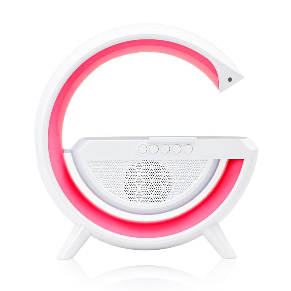 Caixa de Som Bluetooth Carregamento por Indução Luminária Portátil KP-542