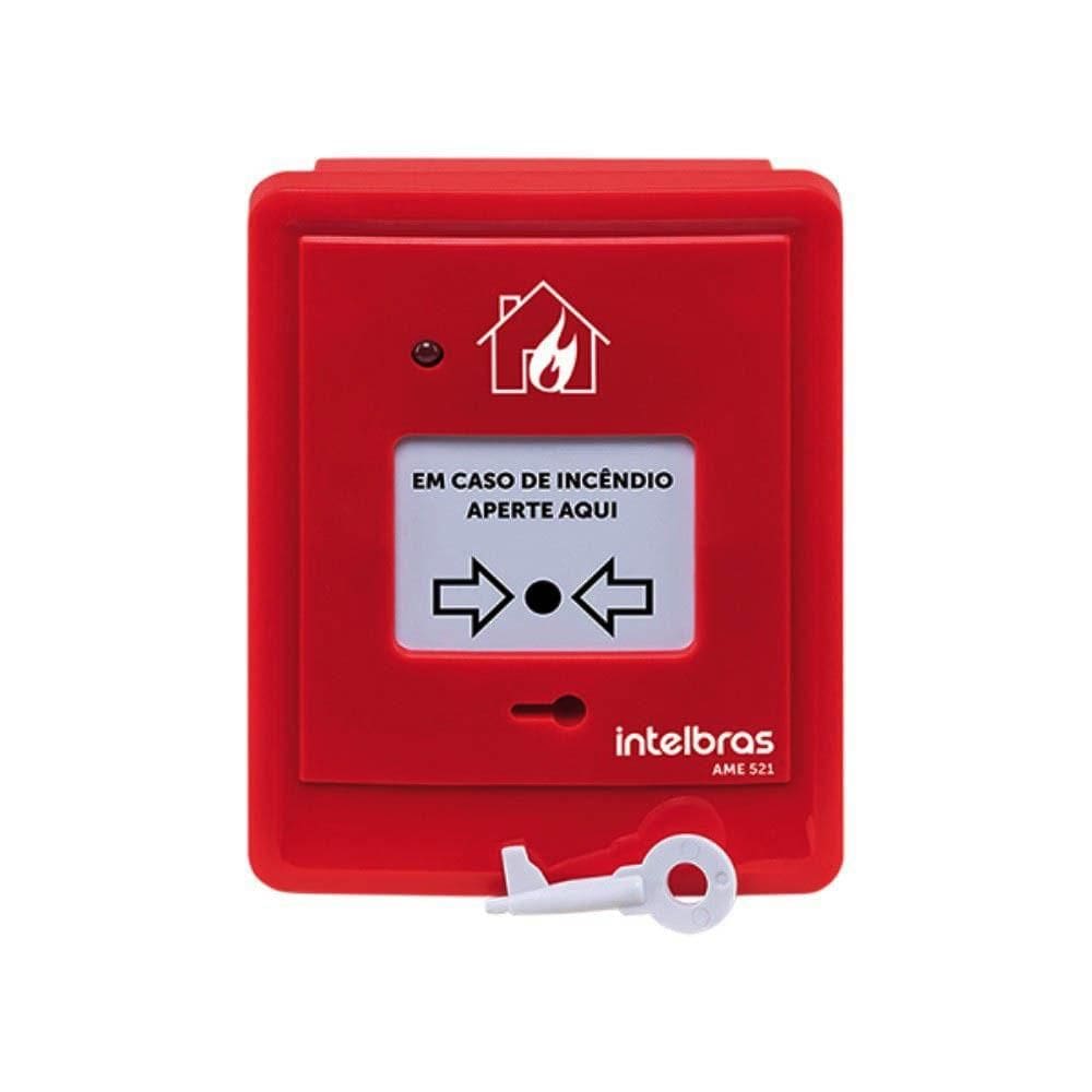 Acionador de Alarme de Incêncio Manual Endereçável AME 521 - Intelbras