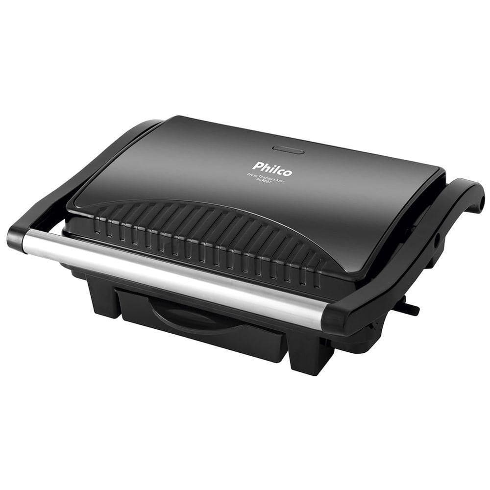 Sanduicheira E Grill Philco Press Titanium Inox PGR08T110V