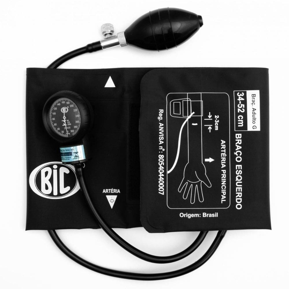 Aparelho de Pressão Adulto New Innova Plus BIC Preto