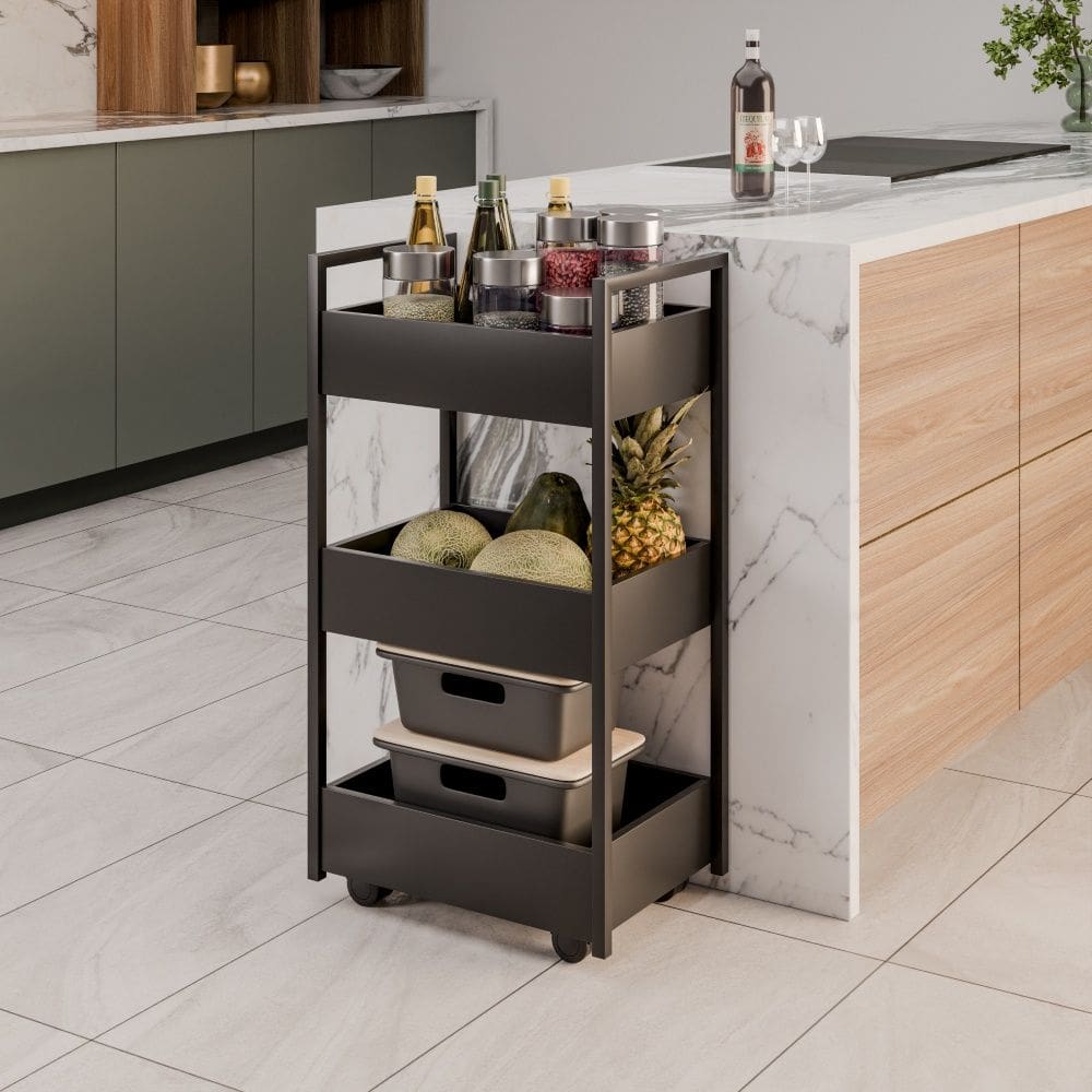 MP - Fruteira Carrinho com 3 Cestas Lai s Pre