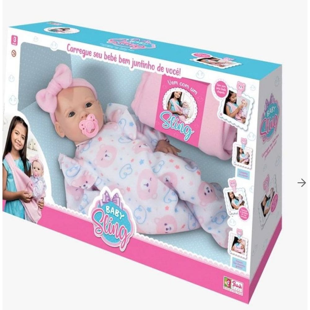 Boneca Baby Sling-Brink Model
