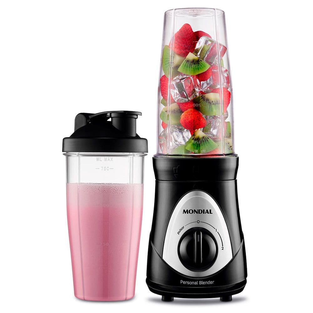 Personal Blender, Mondial, Preto/Prata, 300W, 220V - DG-01