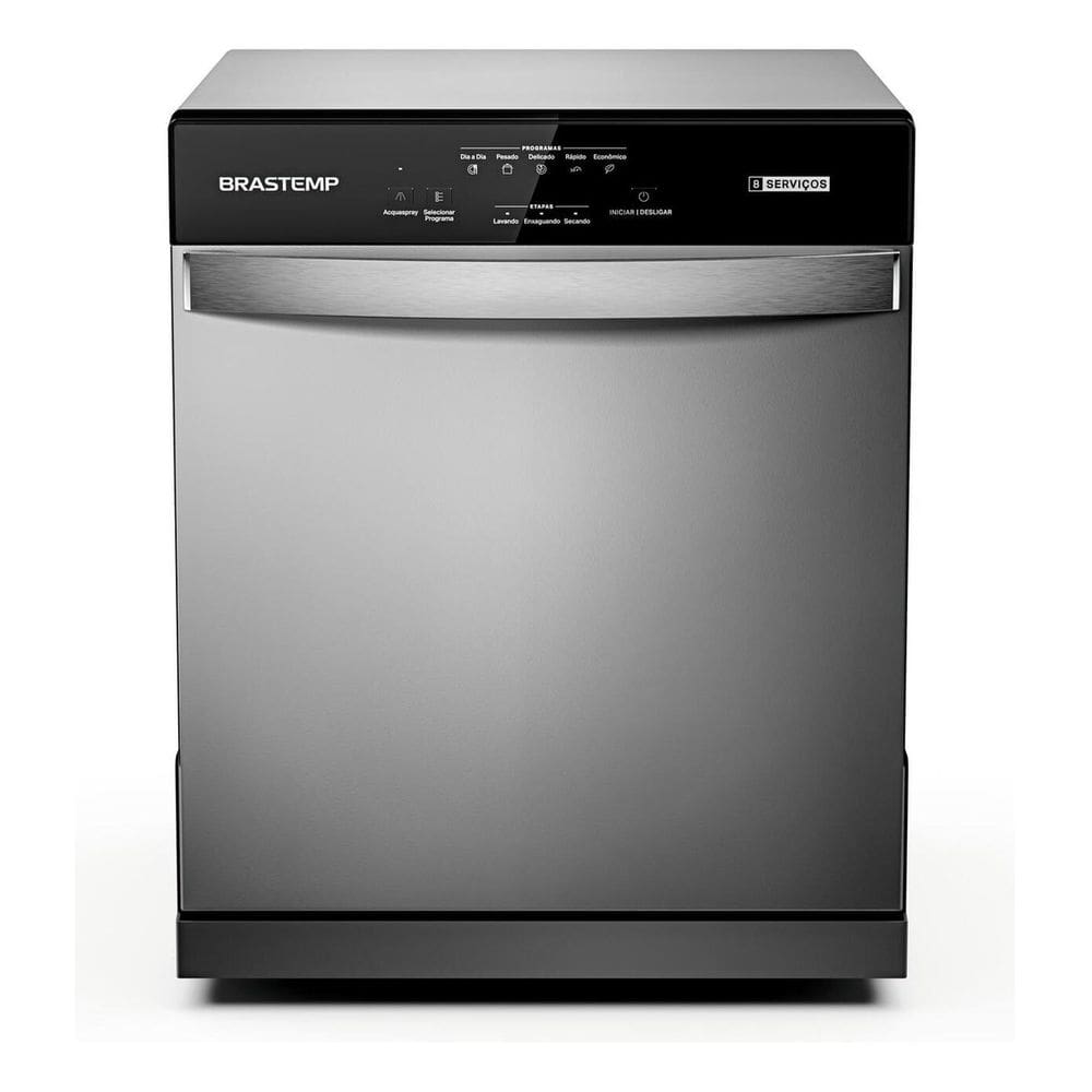 Lava Loucas 8 Servicos Compact Inox 127v - Brastemp