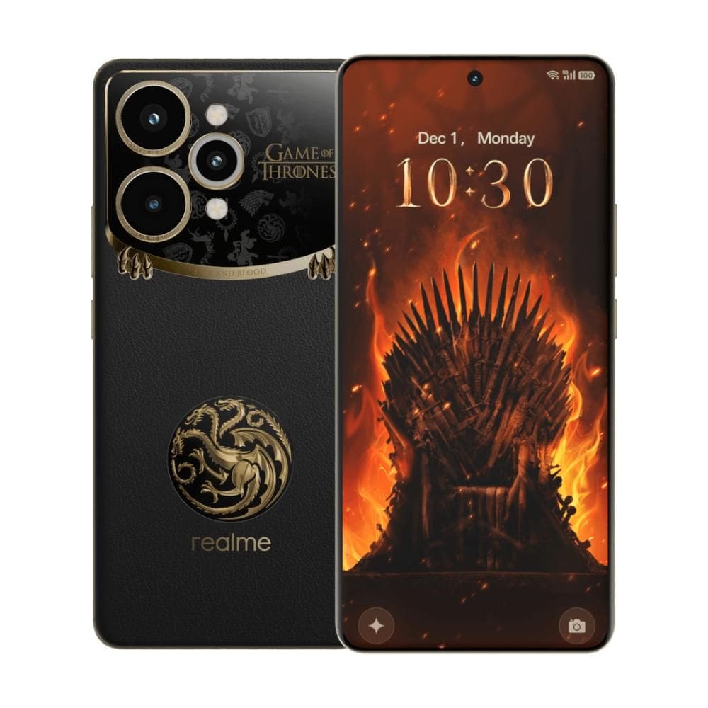 Celular Realme 15 Pro Game of Thrones Limited Edition Preto, Tela de 6,8”, 5G, 512GB e Câmera de 50MP - X51015D