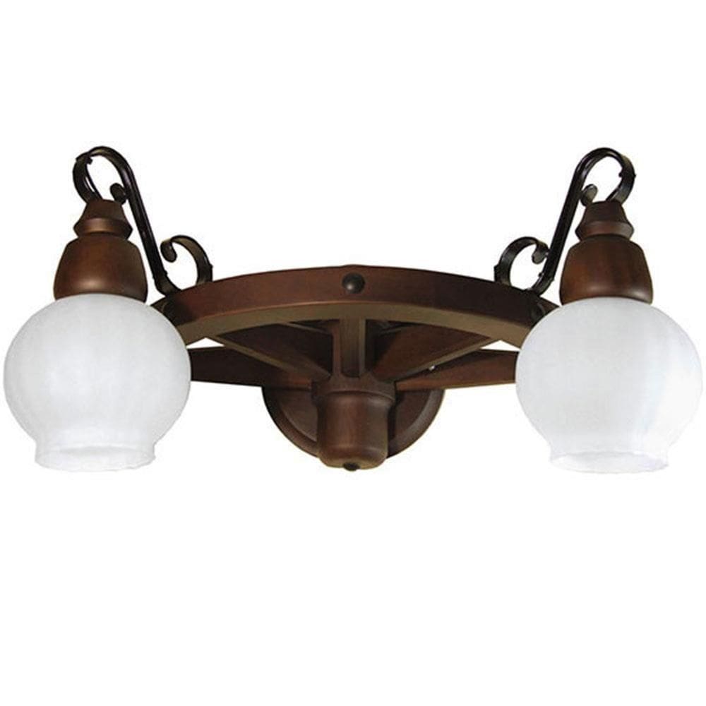 Arandela Muller Roda Carroça 2 Lâmpadas Envelhecido 602e