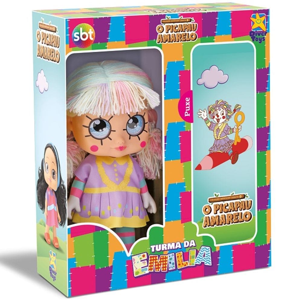 Boneca Sitio do Pica Pau Amarelo Emilia Divertoys