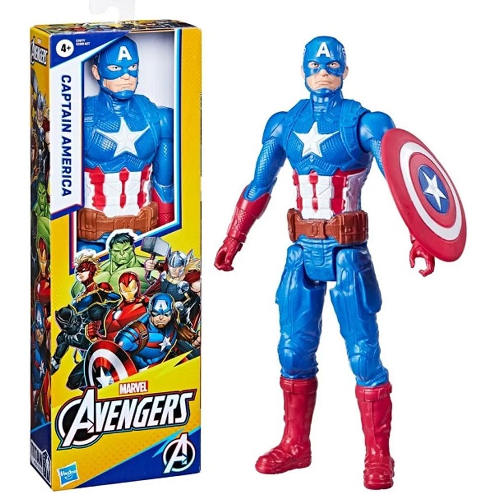Boneco Avengers Titan Hero BLAST Gear Capitao America Hasbro E7877