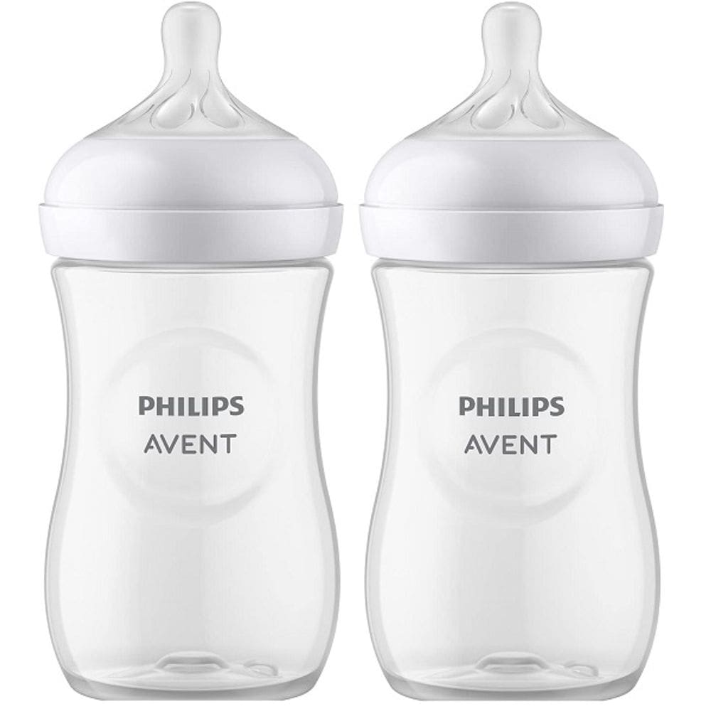 Kit com 2 Mamadeira Petala 260ML Transparente Philips AVENT SCY903/01