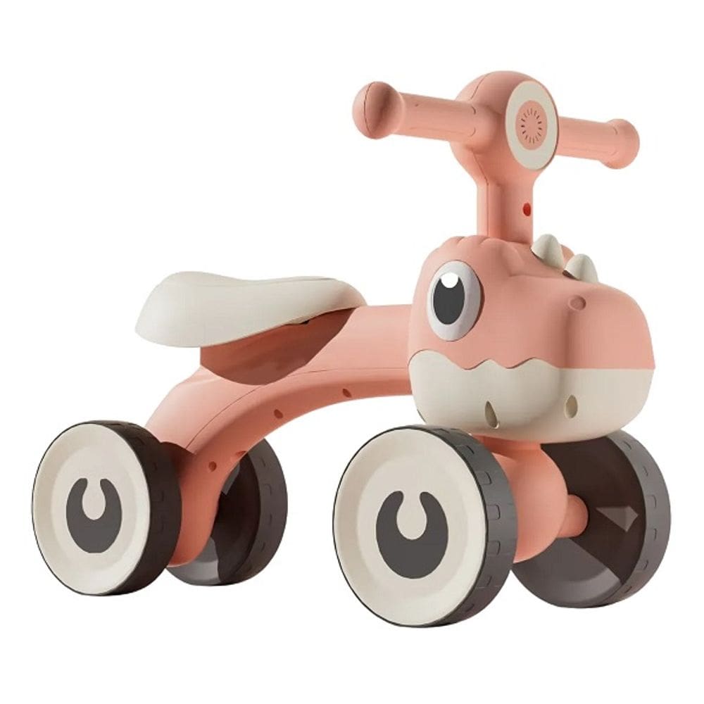 Bicicleta de Equilibrio 4 Rodas Balance Bike BABY Dino PINK Unitoys