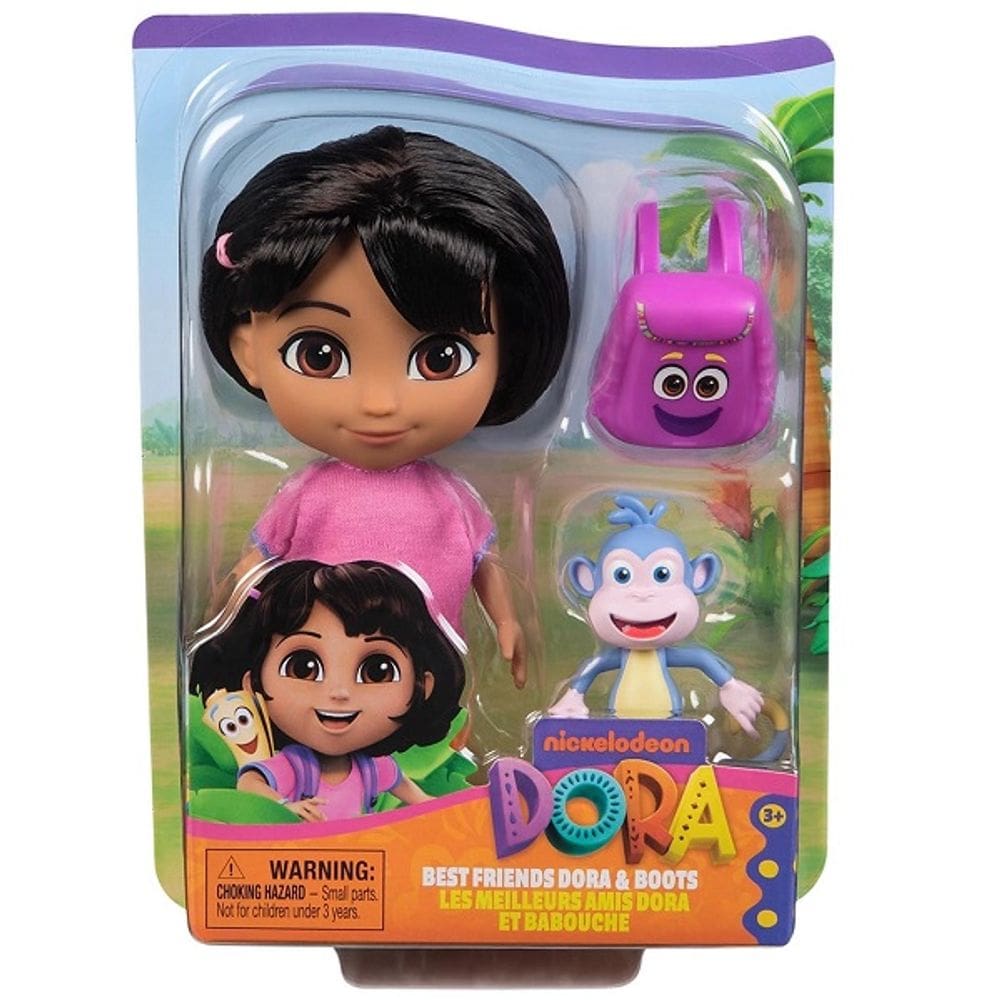 Dora Aventureira - Boneca 15CM com Macaco Botas e Mochila SUNNY