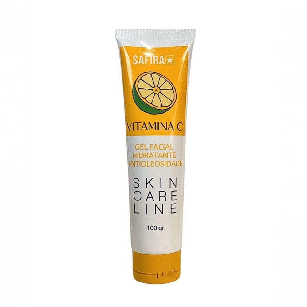 Skin Care Gel Facial Hidratante Antioleosidade Vitamina C Safira - 01un
