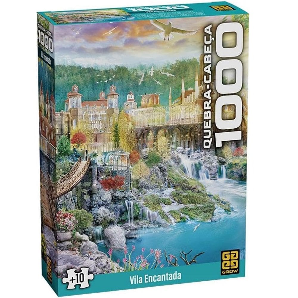 QUEBRA-CABEÇA 1000 Peças Vila Encantada GROW