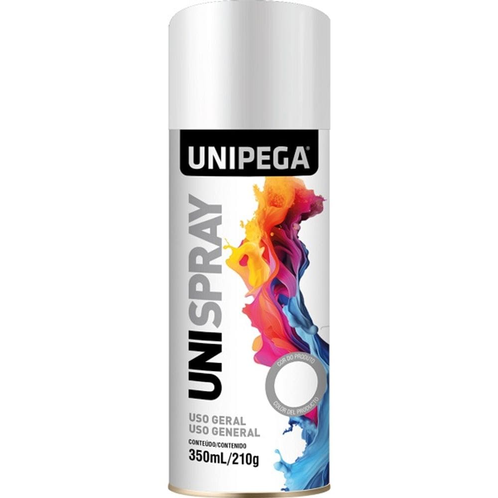 Tinta SPRAY USO Geral Branco Brilhante 350ML/210G