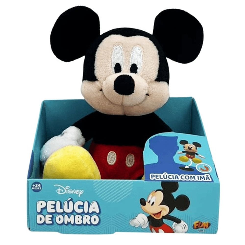 Pelucia de OMBRO 10CM Disney Mickey FUN