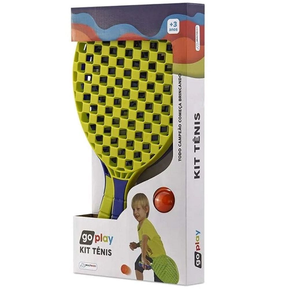 Go PLAY KIT Tenis com 2 Raquetes e Bolinha Multikids
