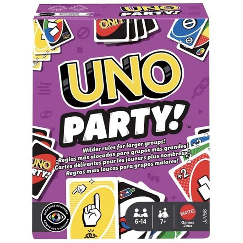 Jogo de Cartas UNO UNO PARTY Refresh Mattel JJV58