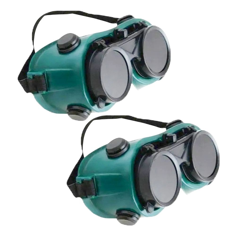 Oculos De Solda Kit 2 Uni EPI Mascara De Protecao Articulavel Dupla Lente Equipamento Profissional Soldador Com Filtro