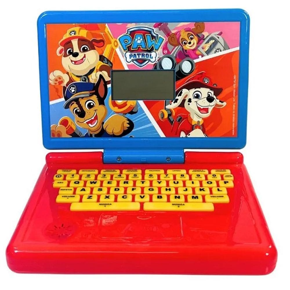 Minigame Notebook Patrulha Canina com Tela Incorporada Candide