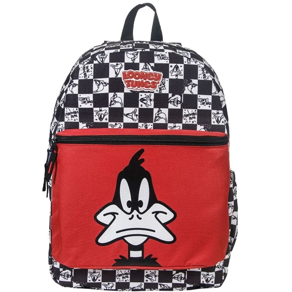 Mochila Escolar de Costas Infantil Patolino Looney Tunes Xadrez